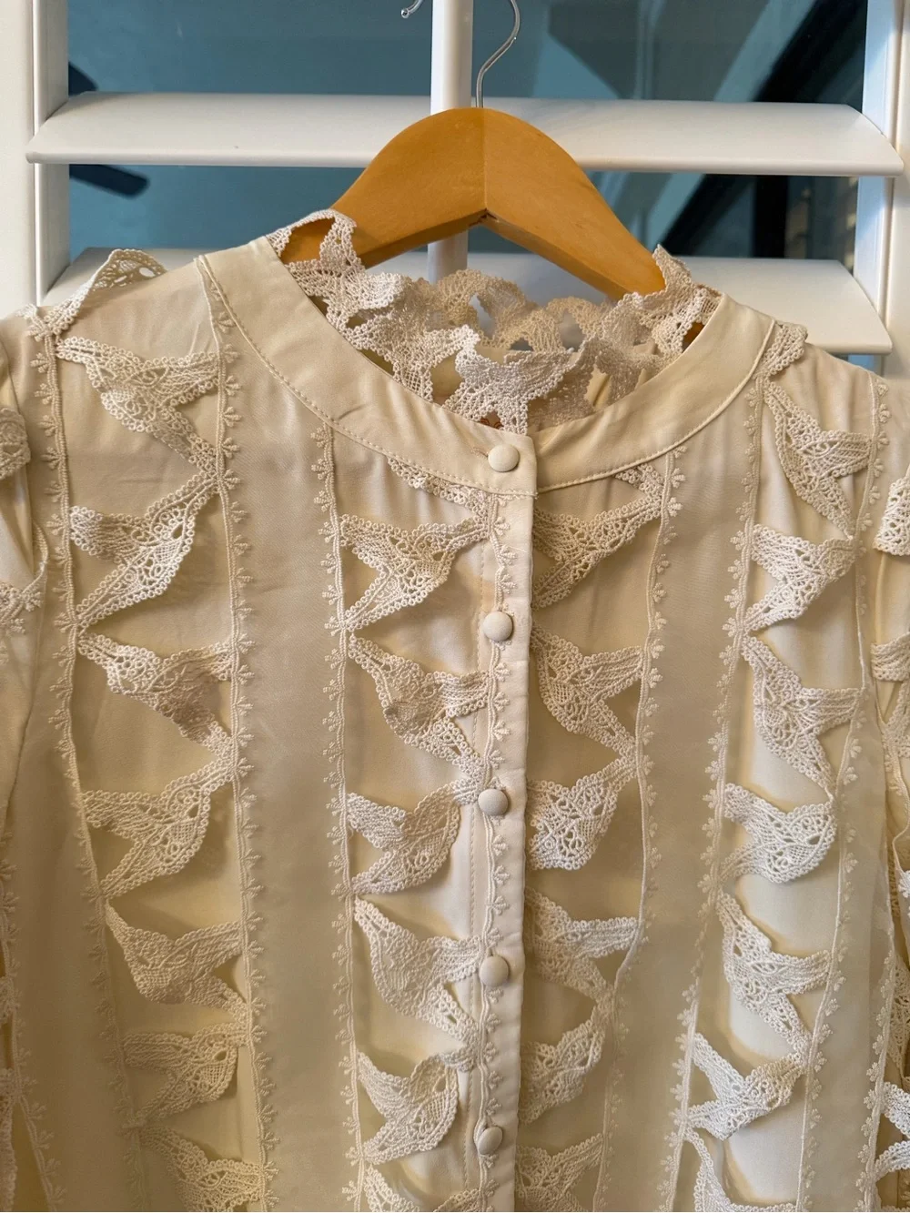 Ciebon Ivory Ruffle Lace Tiered Dress - Picture 2 of 6